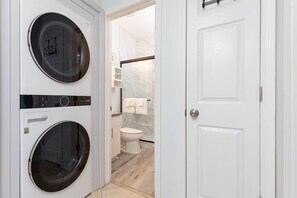 Free toiletries, hair dryer