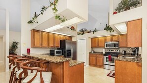 Coffee/tea maker, fridge, microwave, oven - Fun for the Whole Family! Pool Table, Heated Pool, Fishing Dock -Villa Serendipity-Roelens Vacations (Cape Coral)
