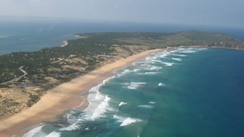 Vlak bij het strand