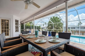 Dining - Spectacular View, Heated Pool,Sweet Deal! - Villa Sweet Dreams - Roelens Vacations (Cape Coral)