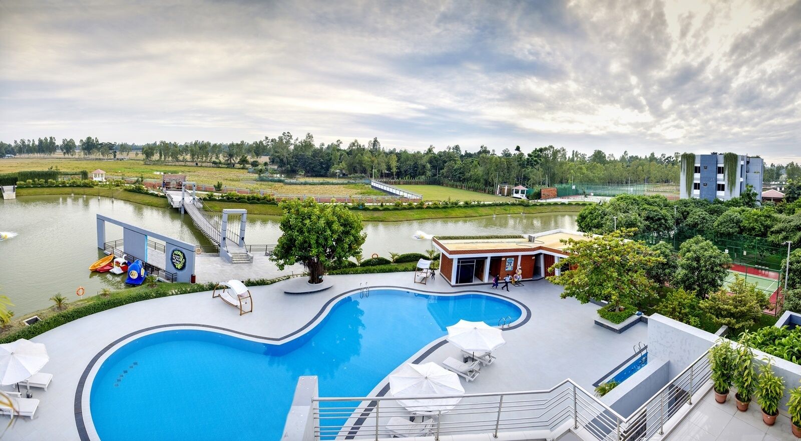 Outdoor pool, a lap pool