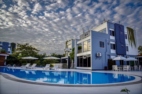 Outdoor pool, a lap pool