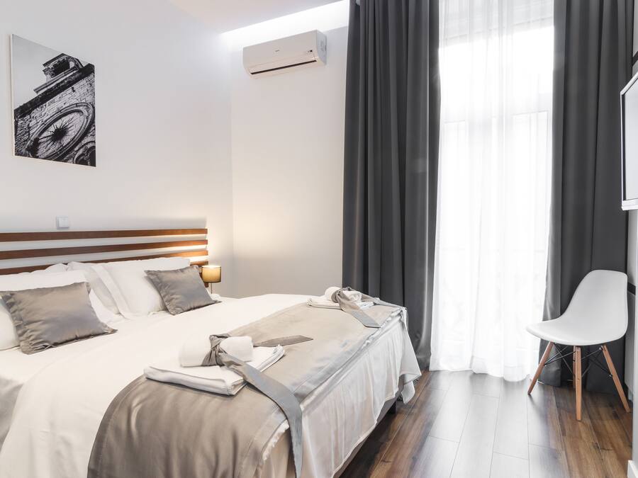 City Double Room, 1 Queen Bed, Balcony | Premium bedding, down duvets, Select Comfort beds, minibar