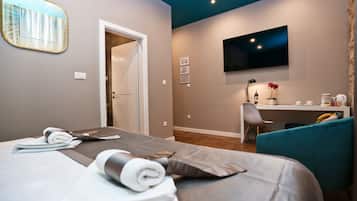 Deluxe Double or Twin Room | Rúmföt af bestu gerð, dúnsængur, rúm með Select Comfort dýnum, míníbar