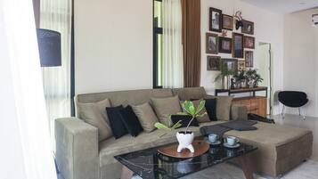 Sittområde i lobbyn