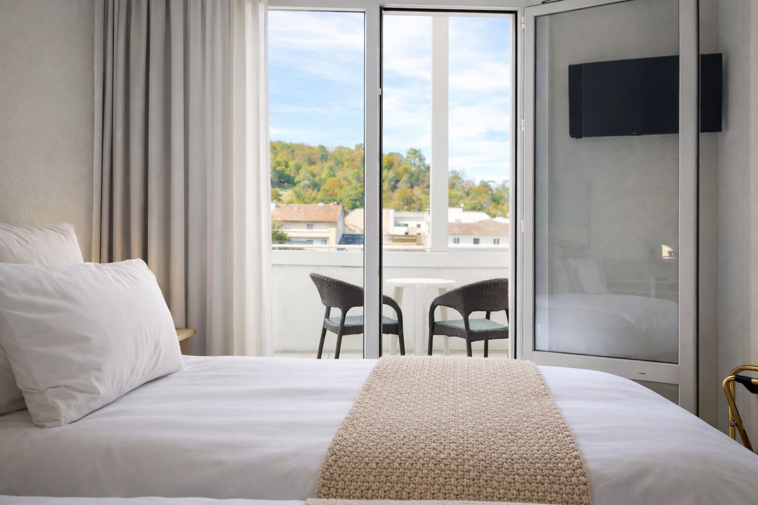 Premium bedding, memory-foam beds, individually decorated