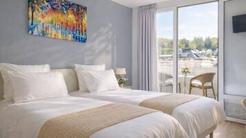 Premium bedding, memory foam beds, individually decorated