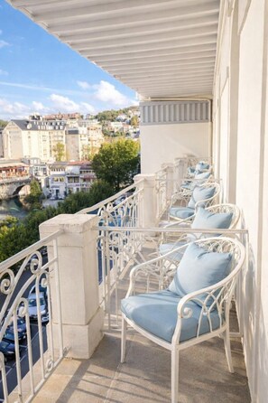 Comfort Double or Twin Room, Balcony, River View | Premium bedding, memory foam beds, individually decorated - Grand Hôtel d'Espagne (Lourdes)