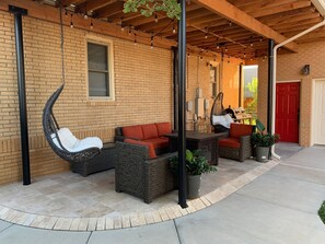 Terrace/patio - Stay in historic downtown Hays in upscale accommodations (Hays)