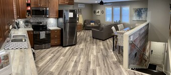 Stay in historic downtown Hays in upscale accommodations