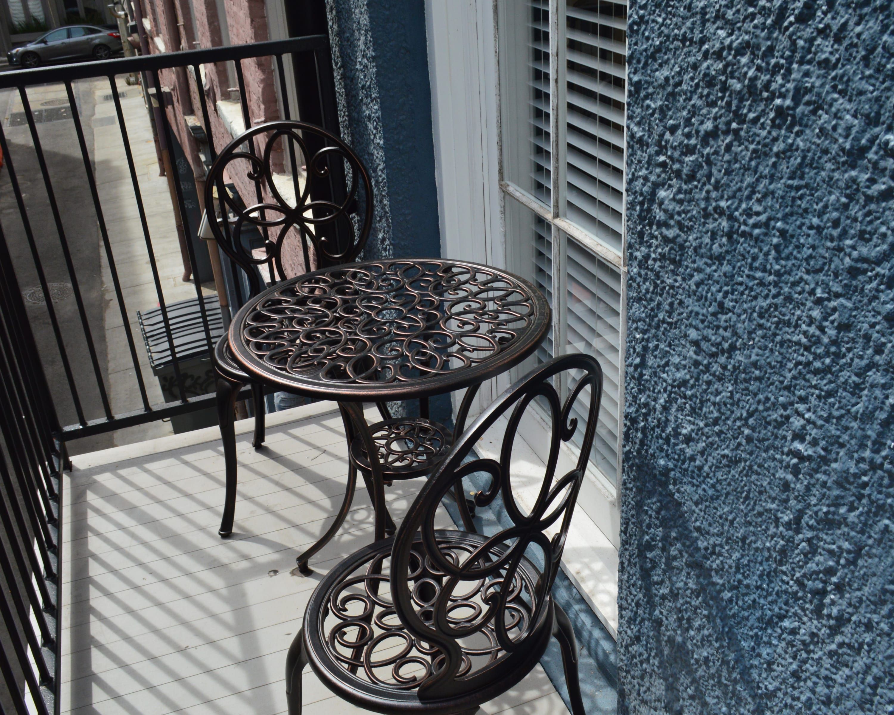 Balcony off living room