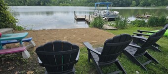 3 chambres, 2 salles de bain, pêche privée, lac de baignade à Sister Lakes