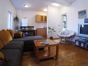 Apartment, 2 Bedrooms, Balcony, Sea View | Living area - Apartments Aleksic Old Town (Budva)