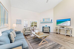 Apartment, Multiple Beds, Beach View (Mermaid) | Living area - Living the Dream by Beachside Managment (Siesta Key)