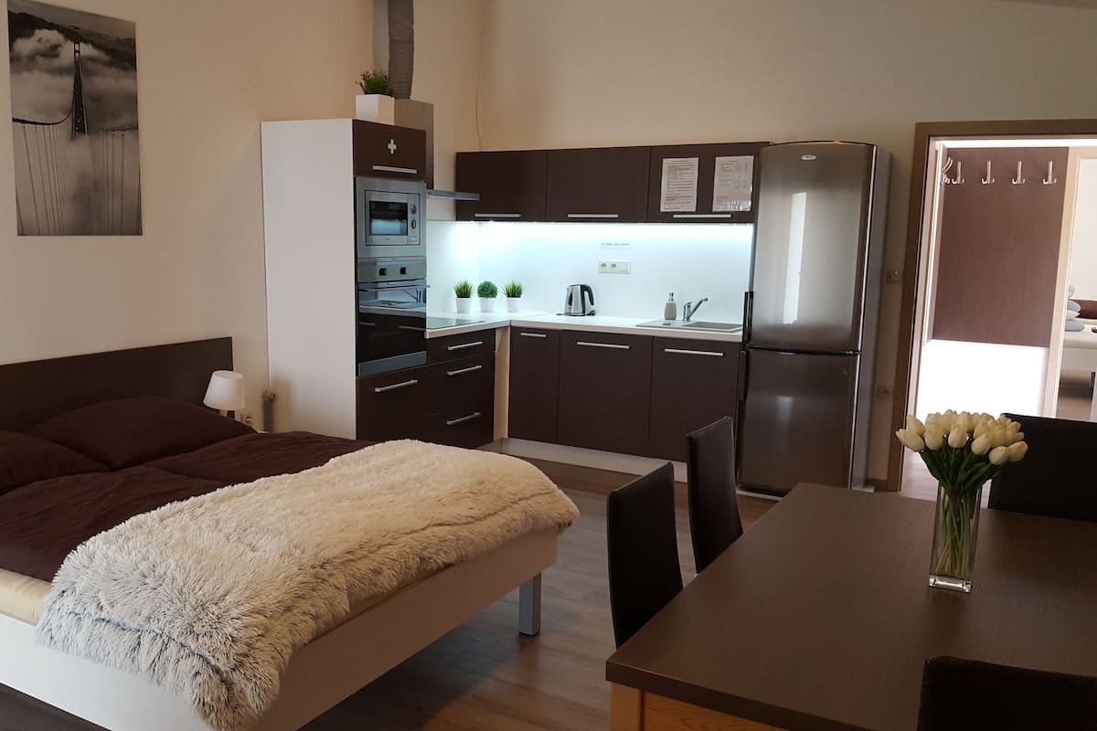 Apartment, Sauna | 1 Schlafzimmer, kostenlose Babybetten, kostenloses WLAN