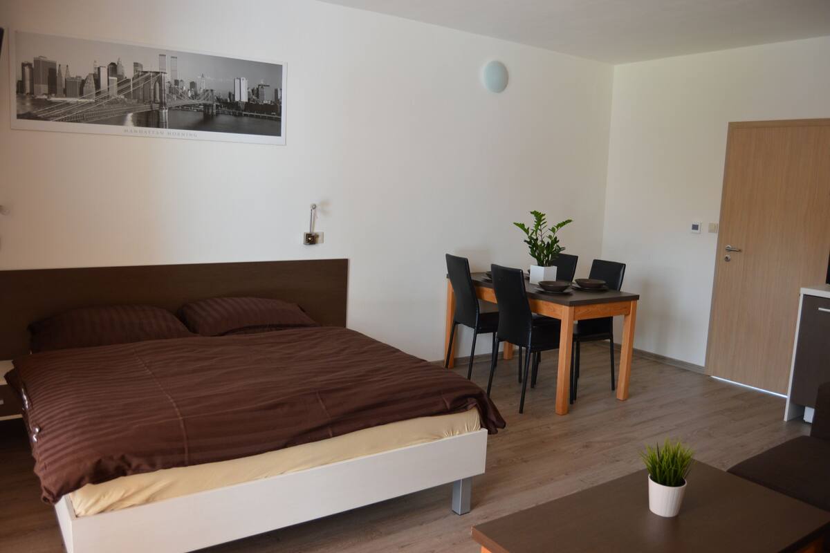 Studio - uteplats | 1 sovrum, gratis barnsängar och gratis wi-fi