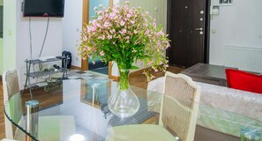 Apartment, 2 Bedrooms, City View | Living room - Rustaveli Besiki Apartments (Tbilisi)