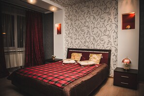 Standard-huoneisto, 2 makuuhuonetta | 1 makuuhuone, työpöytä, silitysrauta/-lauta, ilmainen Wi-Fi