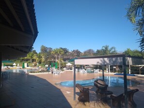 2 outdoor pools, pool umbrellas, sun loungers