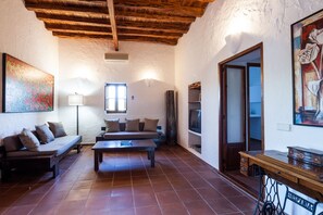 TV connectée, cheminée, lecteur de DVD, chaîne hi-fi