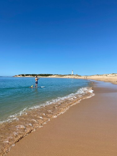 Chalet en Los Caños de Meca de 1000m2 de parcela junto al campo y a la playa.