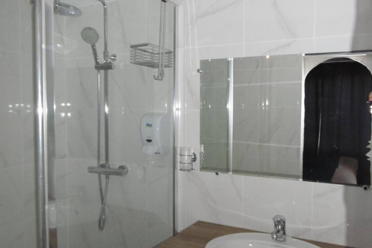 free toiletries, hair dryer, towels