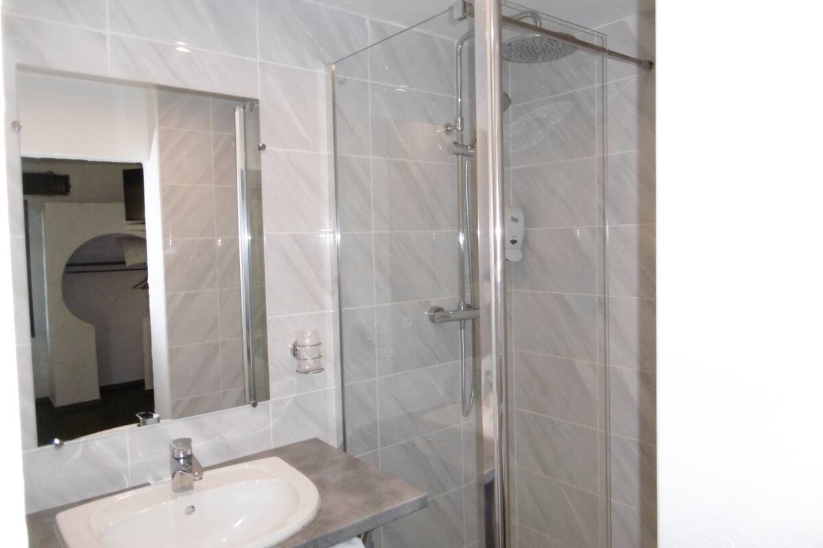 free toiletries, hair dryer, towels