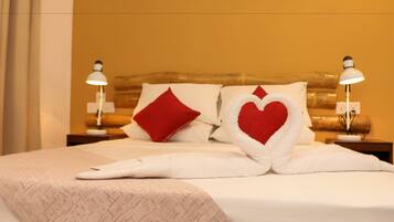 Premium bedding, soundproofing, iron/ironing board, rollaway beds