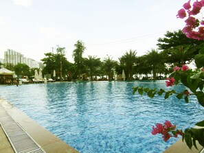 Indoor pool, seasonal outdoor pool