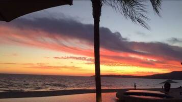 Vista a la playa o el mar