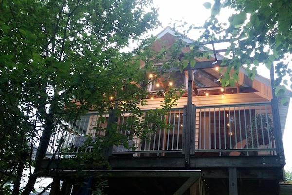 balcony at back of house