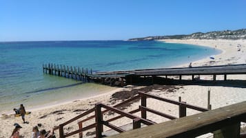 Uitzicht op strand/zee