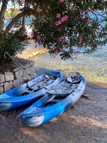 Seafront Historic Villa | Private pool, kayaks and bikes