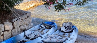 Seafront Historic Villa | Private pool, kayaks and bikes