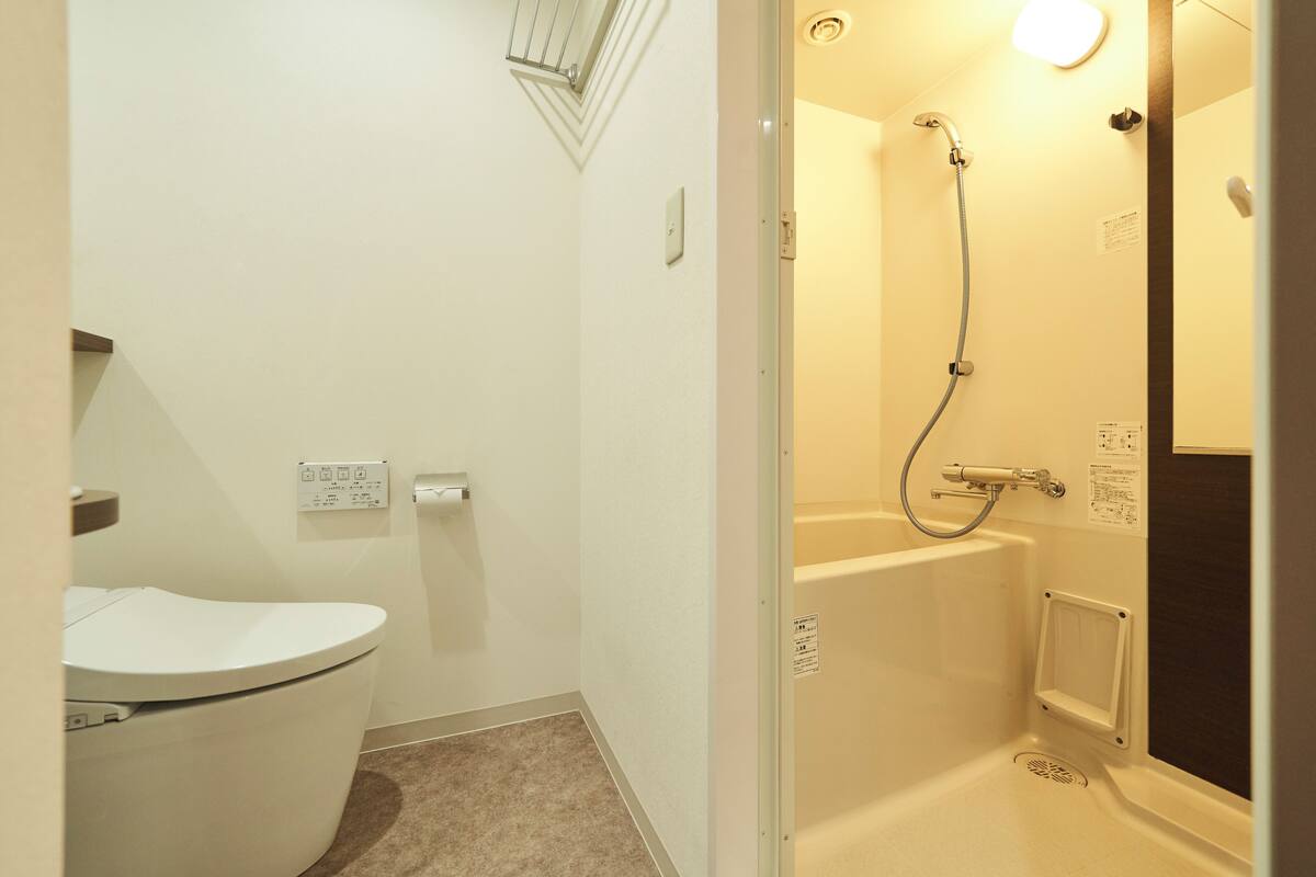 free toiletries, hair dryer, slippers, electronic bidet