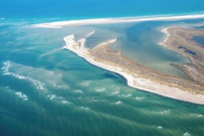 Playa en los alrededores y camastros 