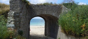 Terraced house 200m from the beach in Samzun, with garden