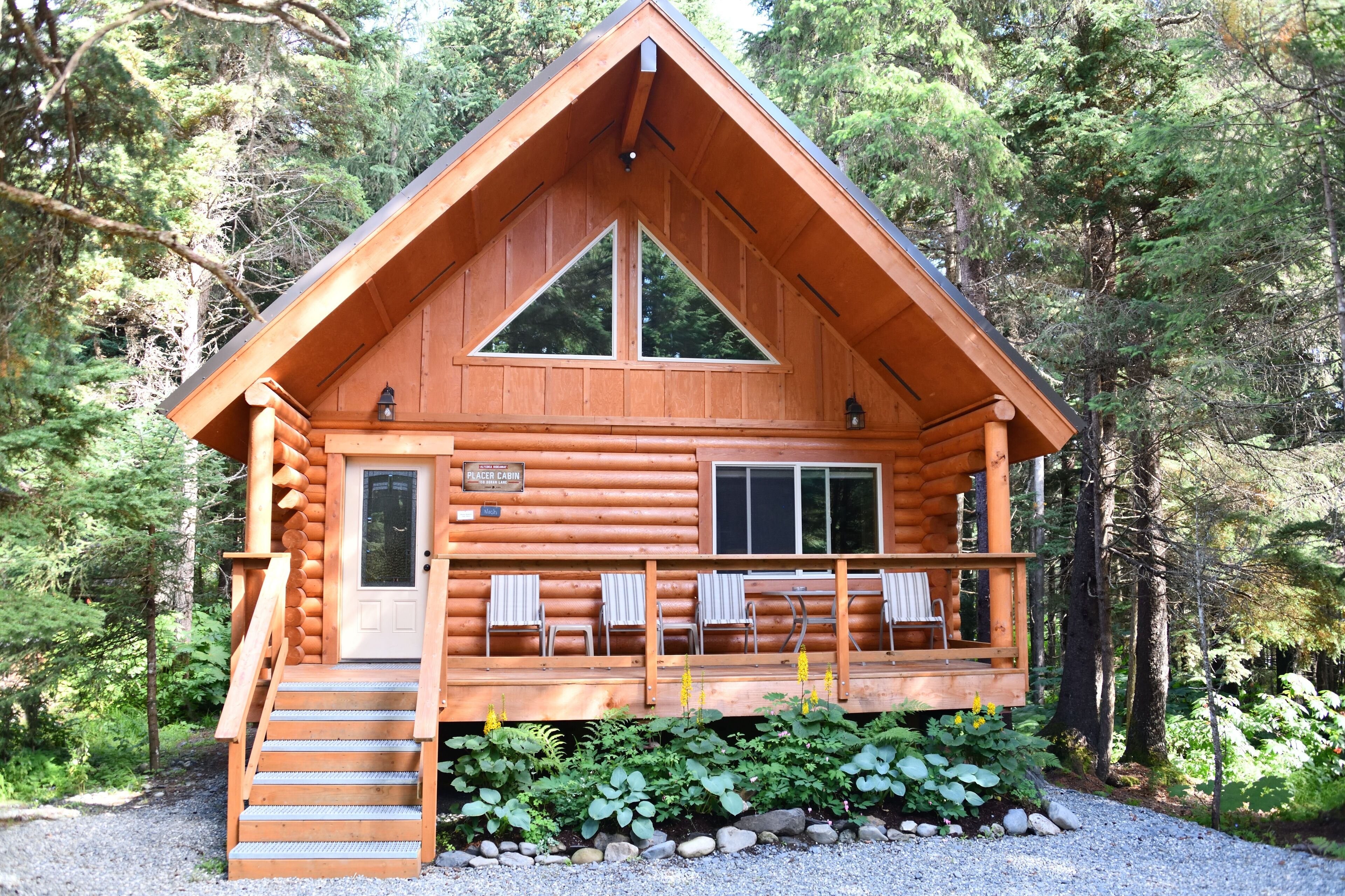 Alyeska Hideaway log cabins - Placer Cabin