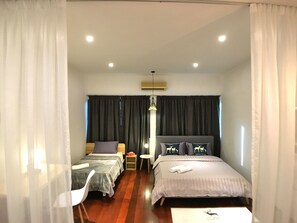 ห้องพัก, 2 ห้องนอน | 2 ห้องนอน, โต๊ะทำงาน, ผ้าม่านกันแสง, เตารีด/โต๊ะรีดผ้า