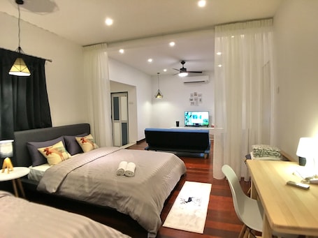 Suite | 1 bedroom, desk, blackout drapes, iron/ironing board. iBook8 Superior 1 Bedroom Gurney Suites by iBook Homestay