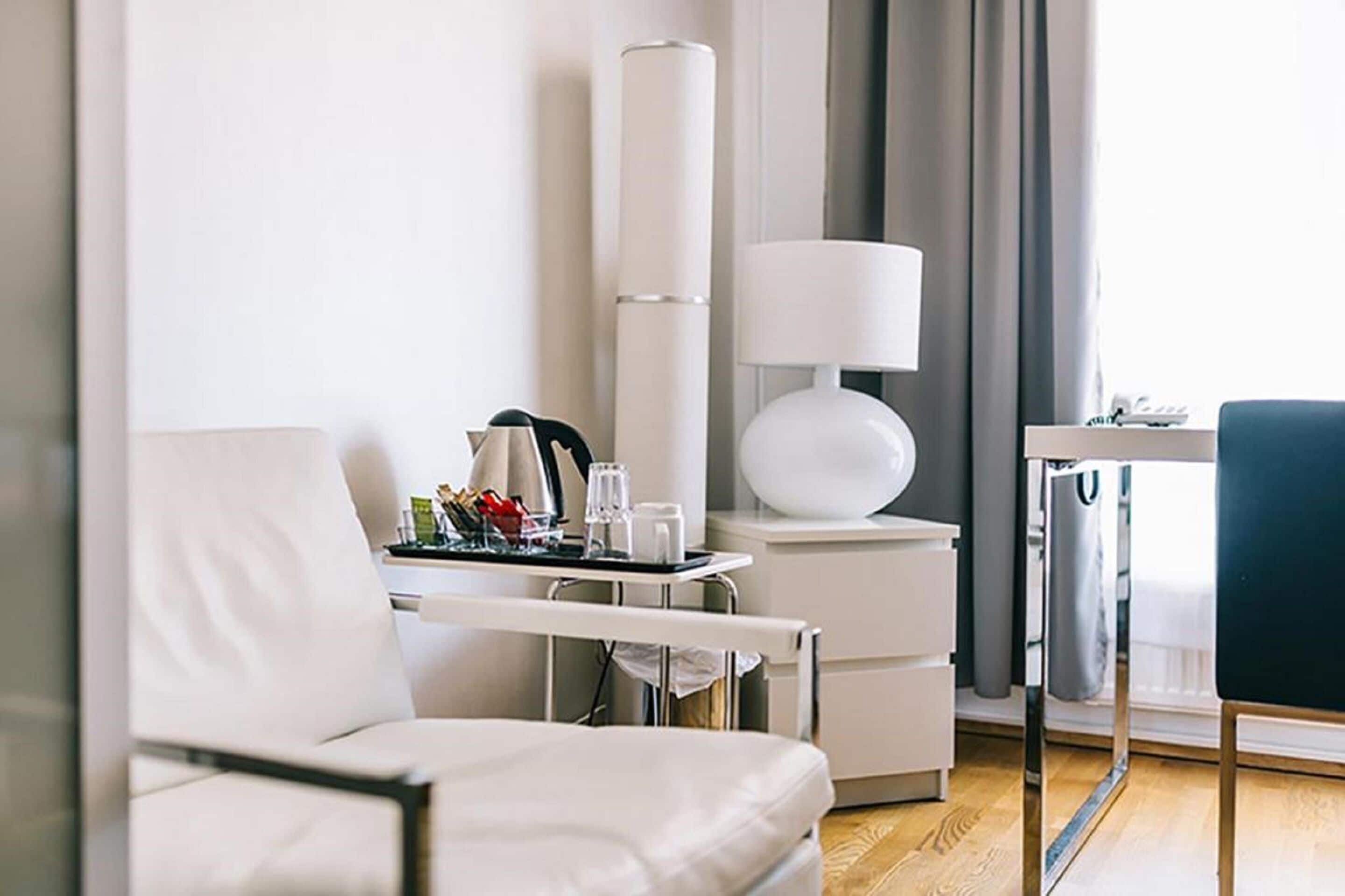 premium bedding, down duvets, minibar, desk