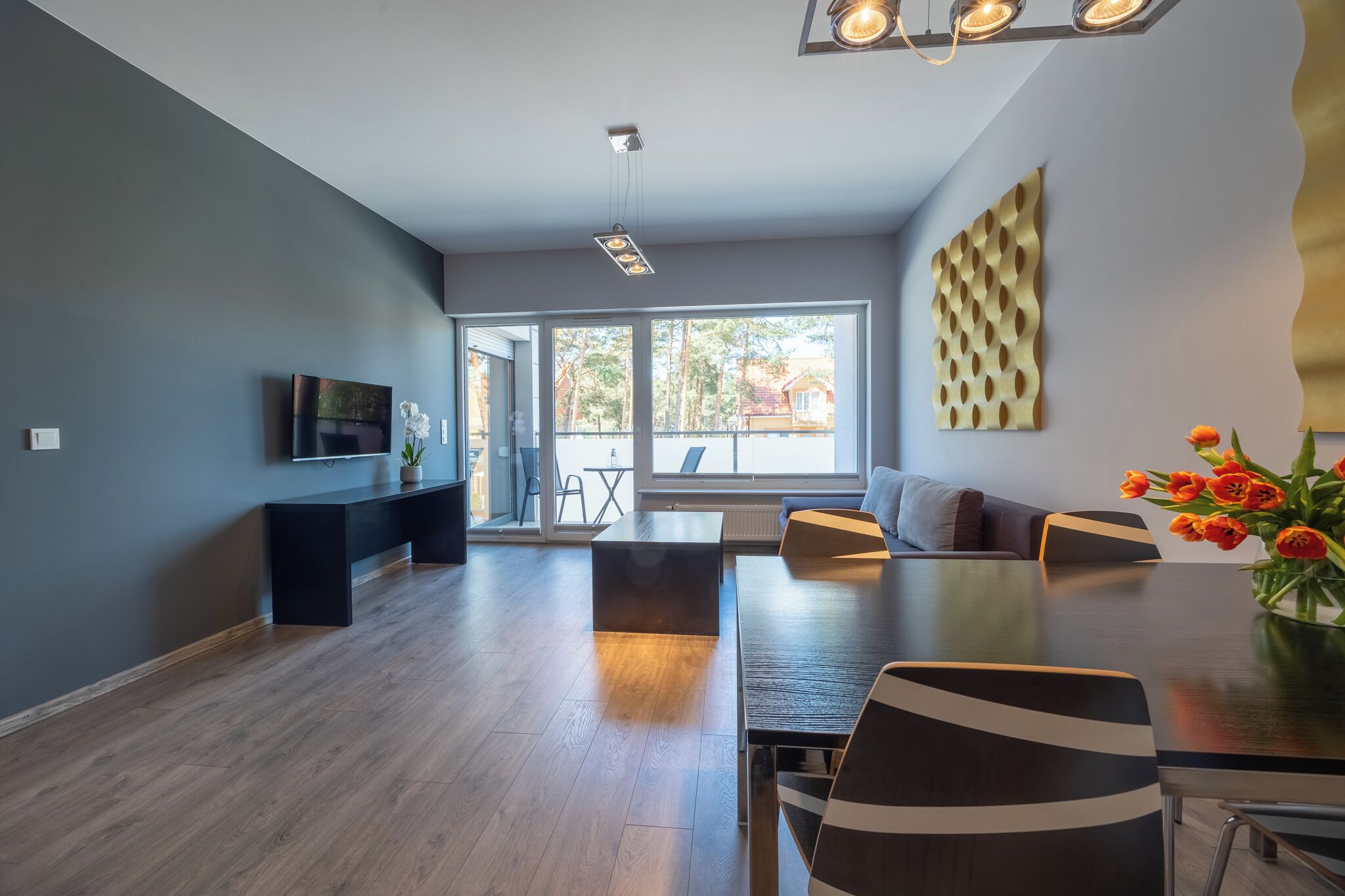 Comfort Apartment, Multiple Beds, Non Smoking, Balcony | Living area