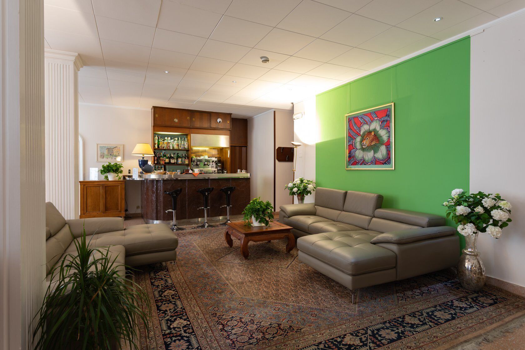 Sala de estar en el lobby