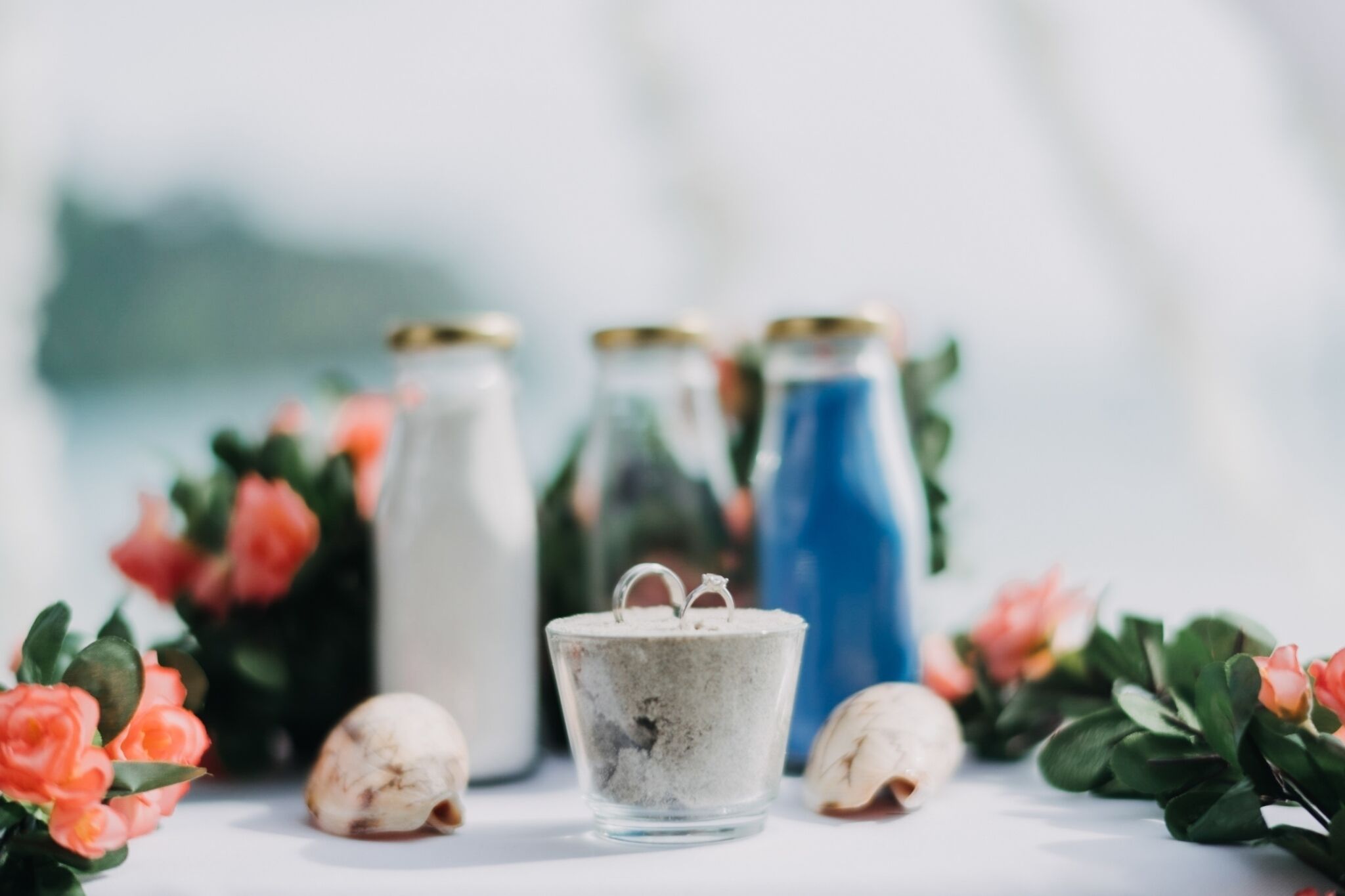 outdoor wedding area