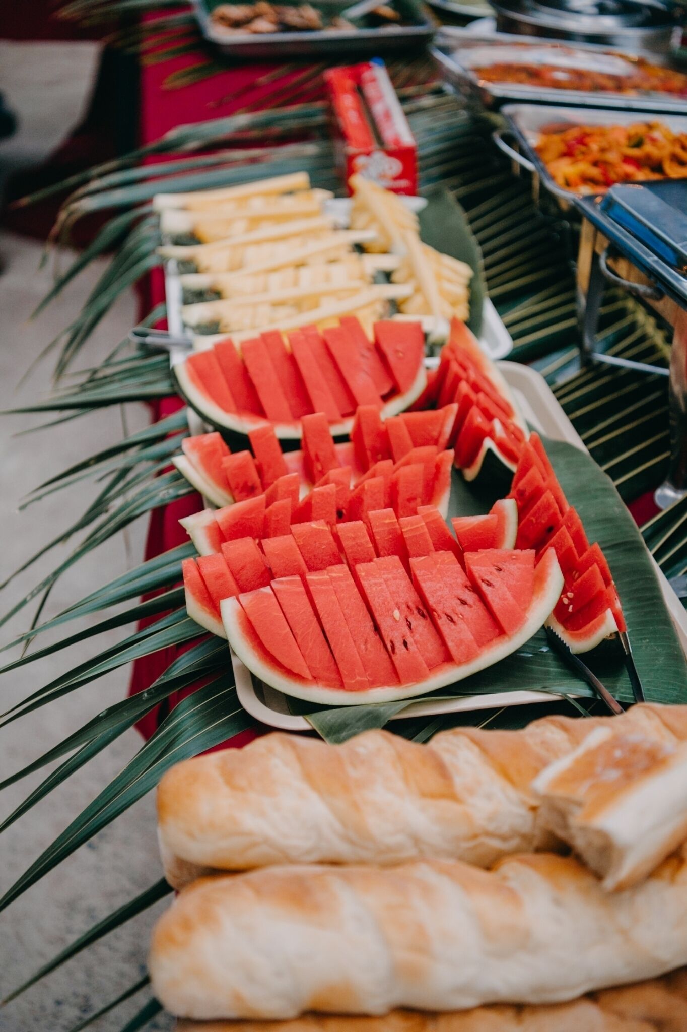 outdoor banquet area