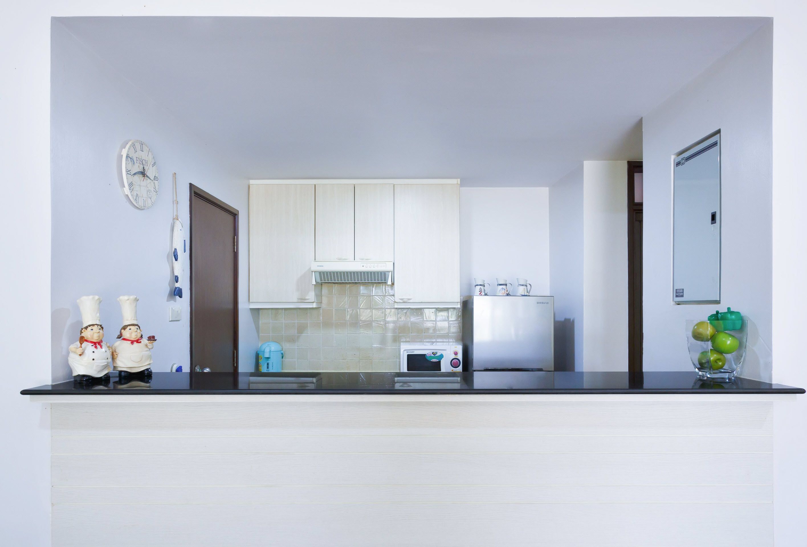 Two Bedrooms Condo | Private kitchen | Fridge, microwave, stovetop, electric kettle