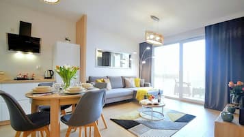 Deluxe-Apartment | 1 Schlafzimmer, hochwertige Bettwaren, individuell dekoriert