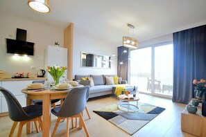 Apartamento luxo | 1 quarto, roupas de cama premium, individualmente decorados