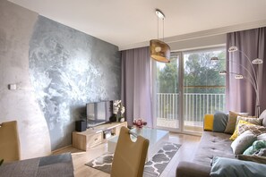 Apartamento Deluxe | 1 dormitorio, ropa de cama de alta calidad, decoración individual