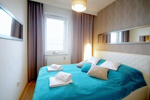 1 chambre, literie de qualité supérieure, décoration personnalisée